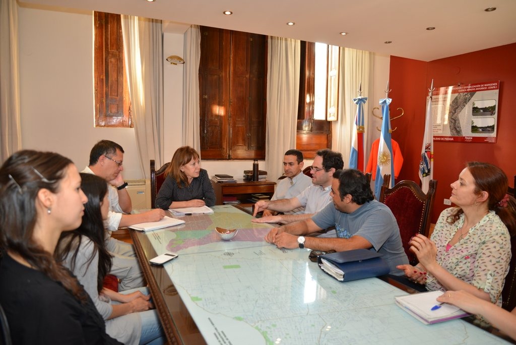 Gestiones con la intendenta Osuna en septiembre de 2013